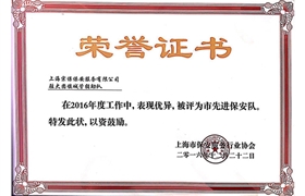 大團鎮(zhèn)“市先進保安隊”榮譽證書